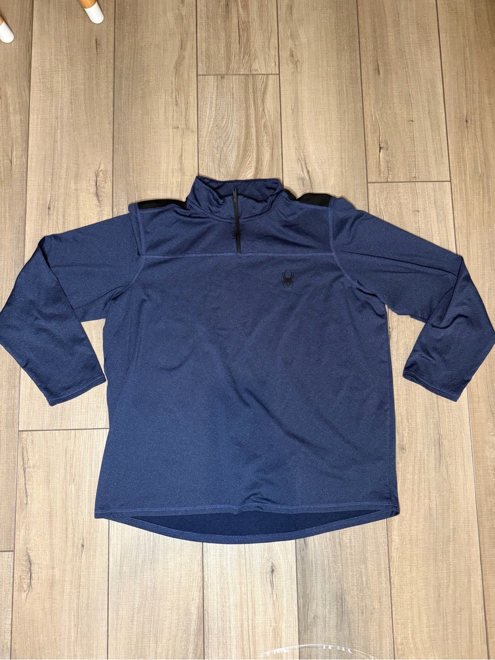 Spyder Active Men’s XL Blue ProWeb Quarter Zip Pullover Performance Top